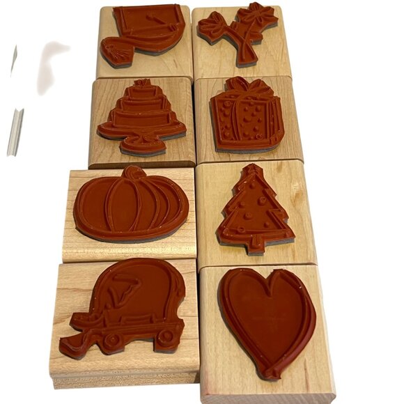 Stampin Up! Year After Year Rubber Stamps Set Of 8 For Crafting & Cardmaking - Picture 2 of 3